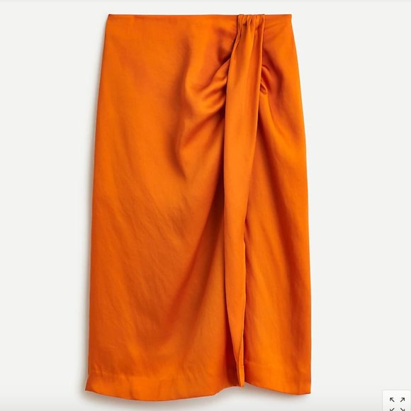 J. Crew Dresses & Skirts - J Crew Orange Sarong Skirt